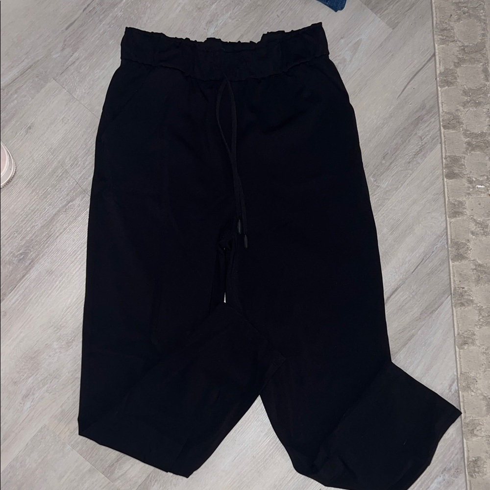 Lulu Lemon Black Drawstring Pants